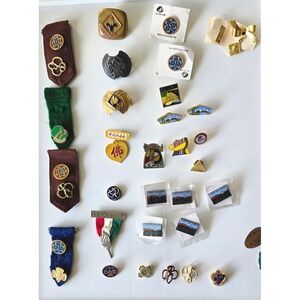 Lot of Approx. 30-40 Vintage BSA Pins & Scarf Slide‎ Clasps